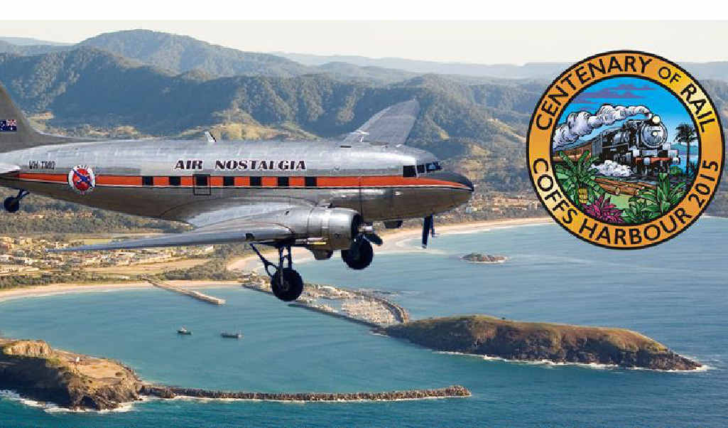 LOW AND SLOW: A DC-3 will conduct sightseeing flights over the Coffs Coast during the Smoke on the Water Festival next month. LOW AND SLOW: A DC-3 will conduct sightseeing flights over the Coffs Coast during the Smoke on the Water Festival next month.